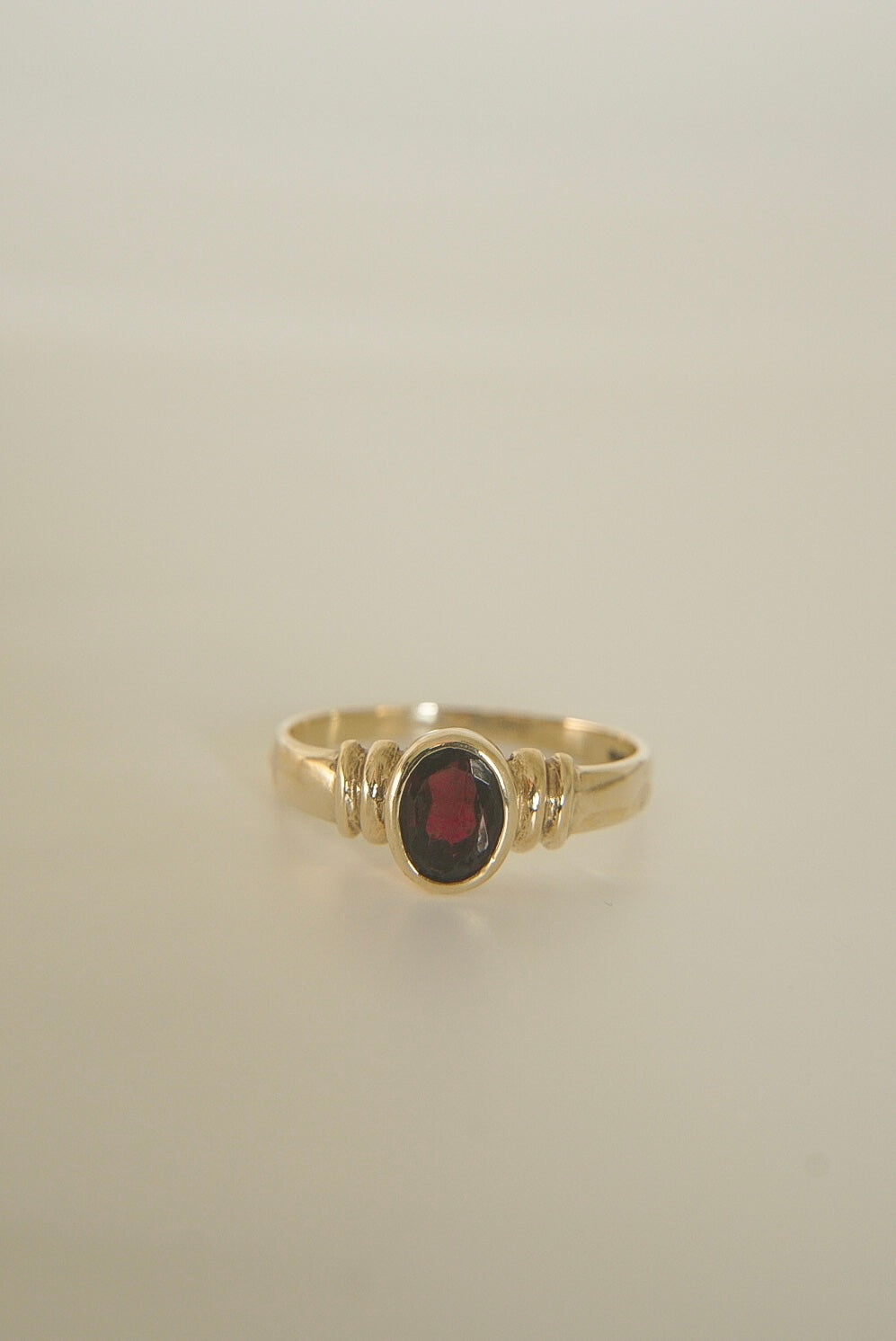 GRACE | GARNET SOLITAIRE RING