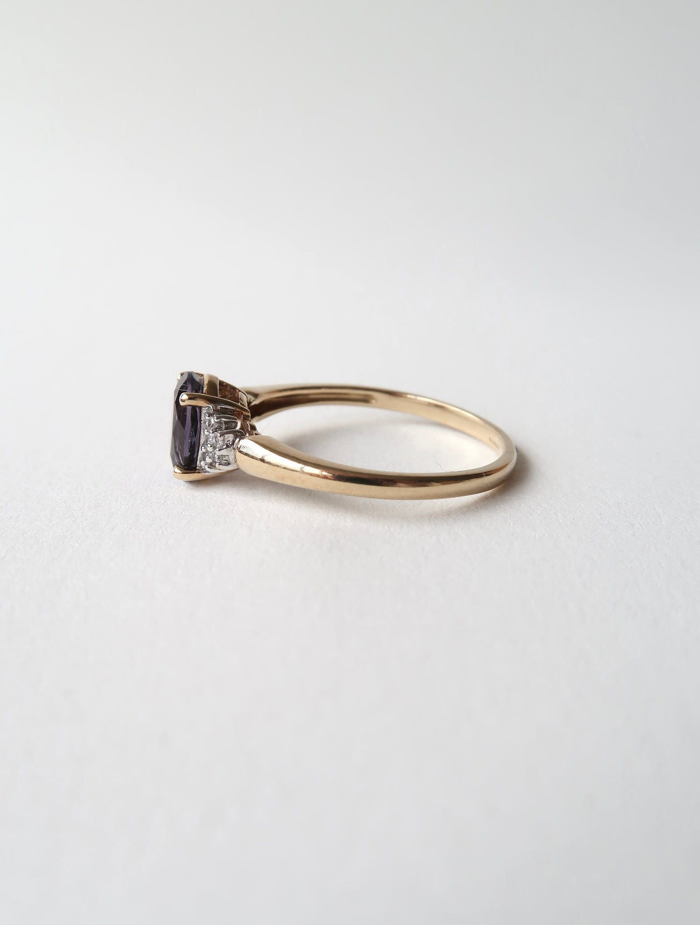 BLAIR | BLUEBERRY QUARTZ & DIAMOND RING