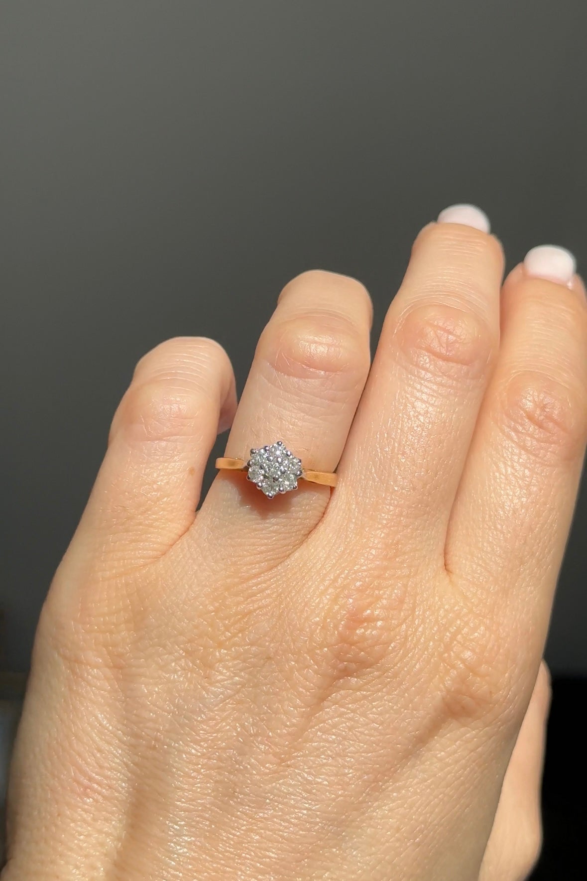 SAFA | 14CT DIAMOND CLUSTER RING