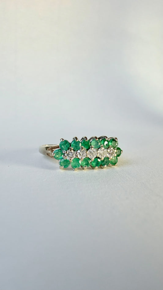 LILY | EMERALD & DIAMOND RING