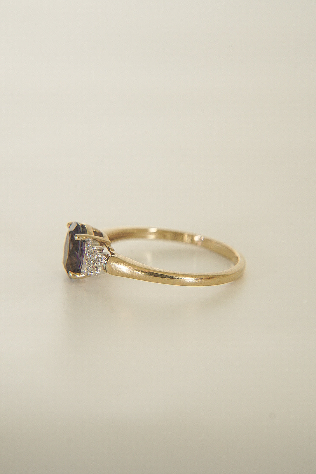 BLAIR | BLUEBERRY QUARTZ & DIAMOND RING