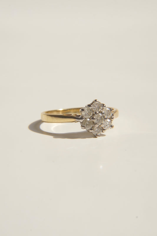 SAFA | 14CT DIAMOND CLUSTER RING
