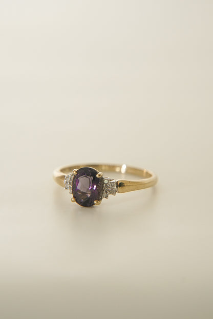 BLAIR | BLUEBERRY QUARTZ & DIAMOND RING