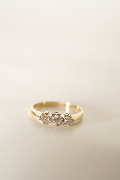 MINA | 18CT ART DECO DIAMOND TRILOY RING
