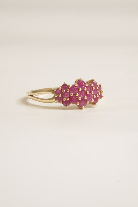 AALIYAH | RUBY CLUSTER RING