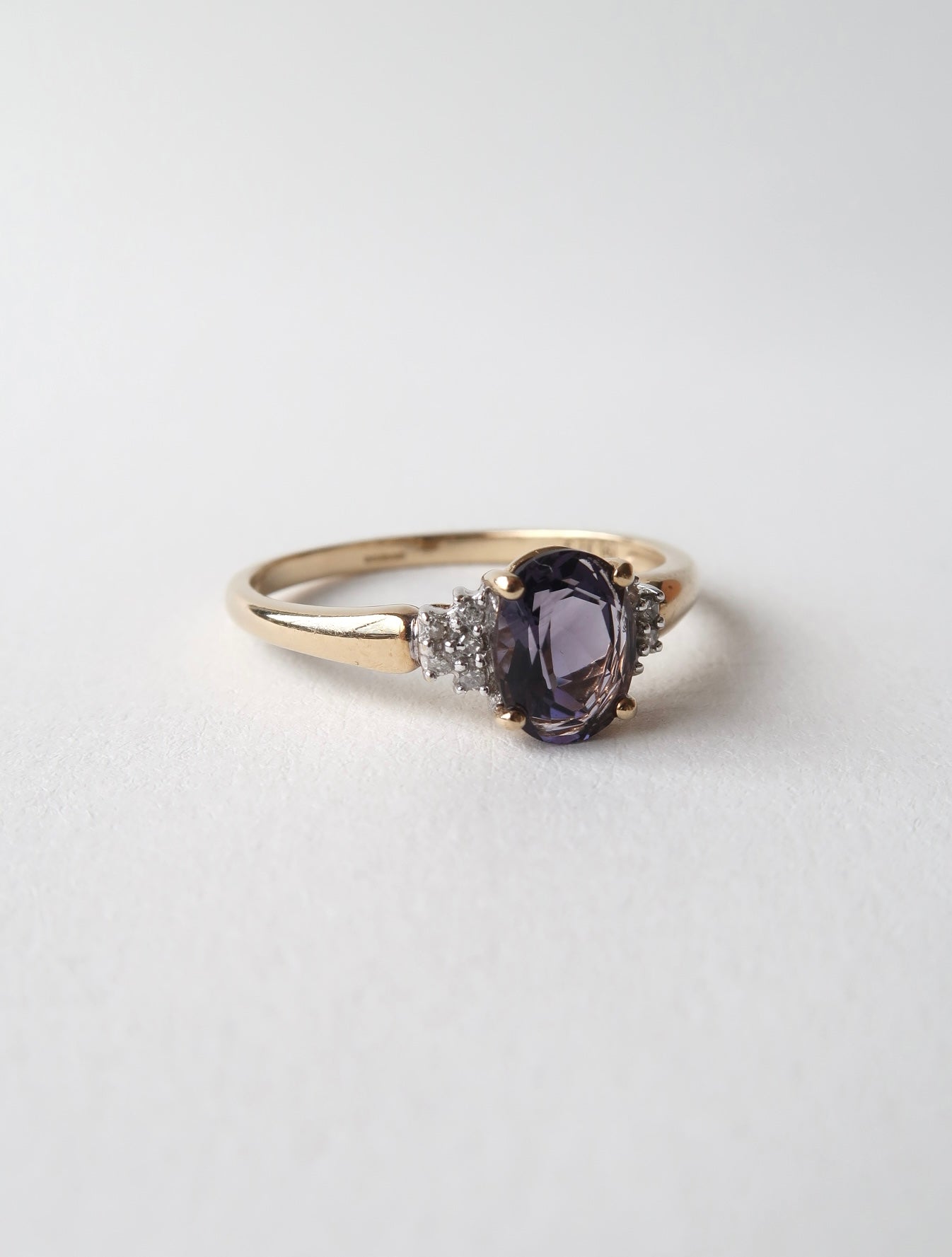BLAIR | BLUEBERRY QUARTZ & DIAMOND RING