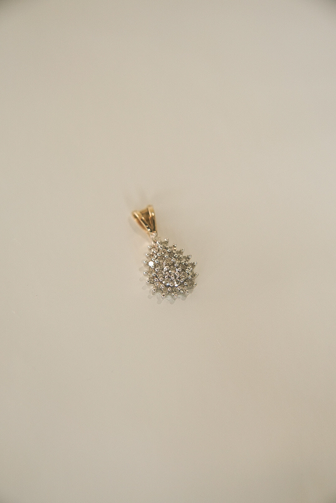 NIYA | VINTAGE DIAMOND TEARDROP PENDANT