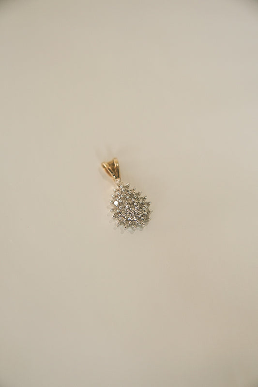 NIYA | VINTAGE DIAMOND TEARDROP PENDANT