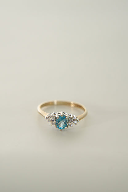 SKYE | TOPAZ & DIAMOND CLUSTER RING