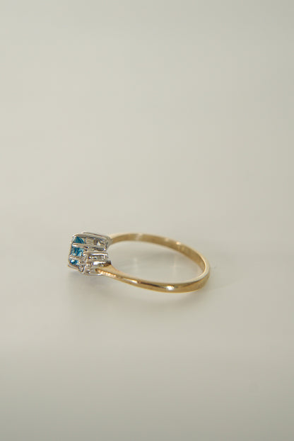 SKYE | TOPAZ & DIAMOND CLUSTER RING