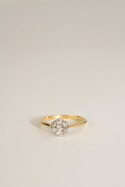 LIZ | 18CT DIAMOND CLUSTER RING