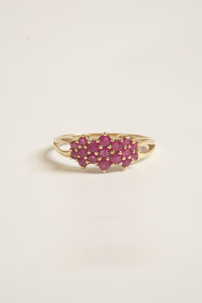 AALIYAH | RUBY CLUSTER RING