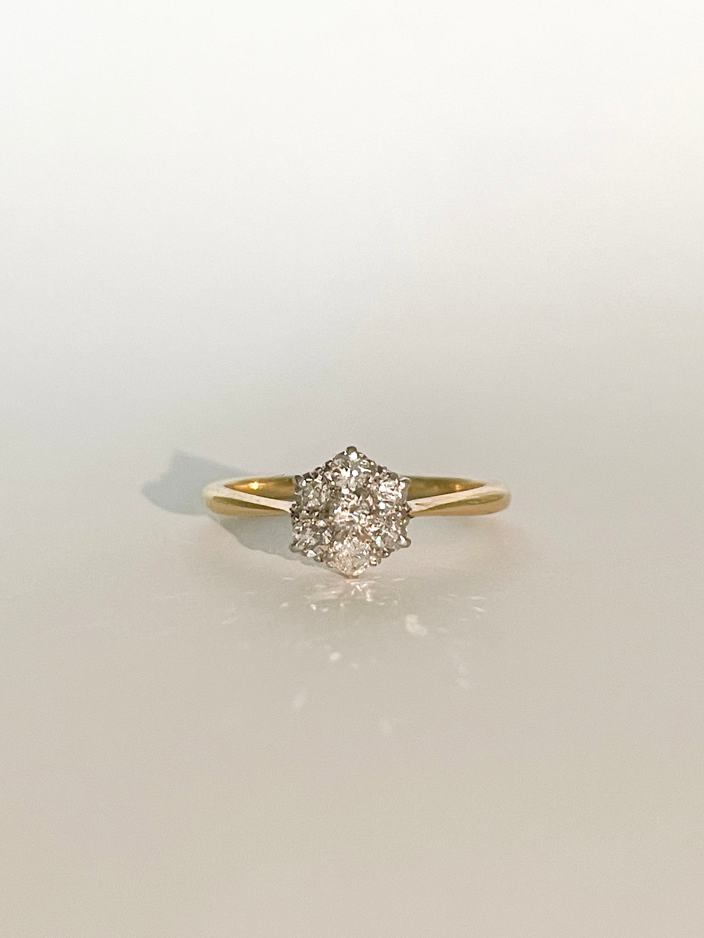 ROMÉ | 9CT DIAMOND CLUSTER RING