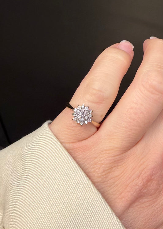 NINA | 9CT DIAMOND CLUSTER RING