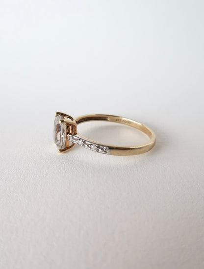 ADA | 10CT SAPPHIRE & DIAMOND RING