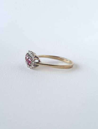 MAREA | RUBY & DIAMOND CLUSTER RING