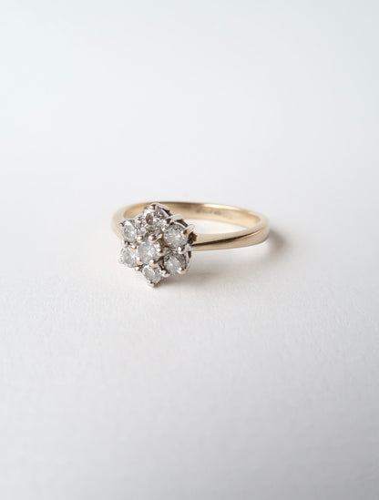 SERENA | DIAMOND DAISY CLUSTER RING