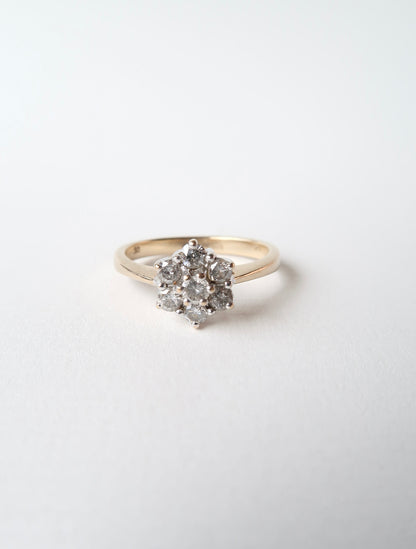SERENA | DIAMOND DAISY CLUSTER RING