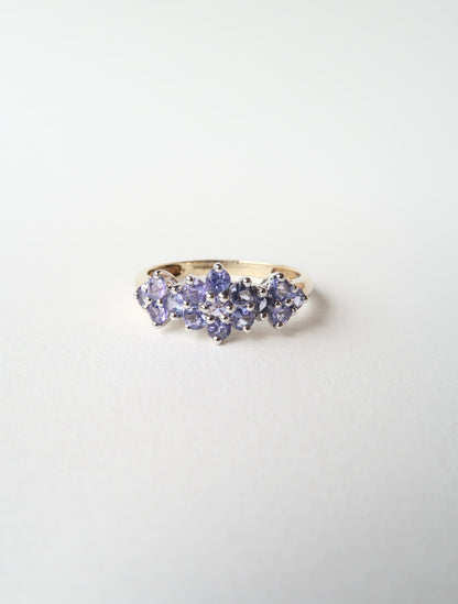 AURORA | TANZANITE CLUSTER RING