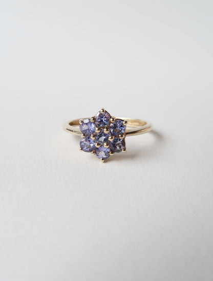 FIRENZE | TANZANITE DAISY CLUSTER RING