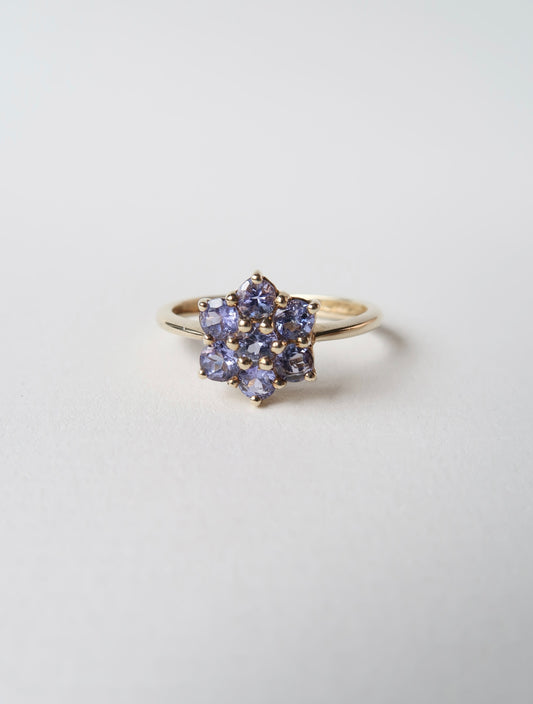 FIRENZE | TANZANITE DAISY CLUSTER RING