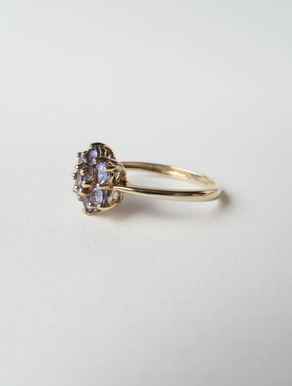 FIRENZE | TANZANITE DAISY CLUSTER RING