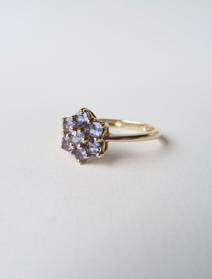 FIRENZE | TANZANITE DAISY CLUSTER RING