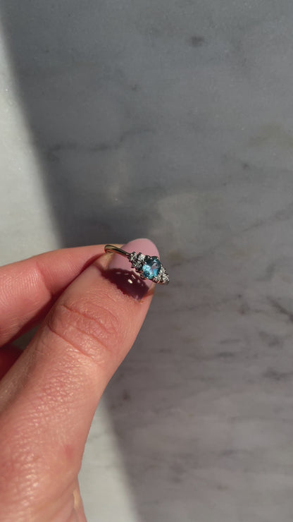 SKYE | TOPAZ & DIAMOND CLUSTER RING