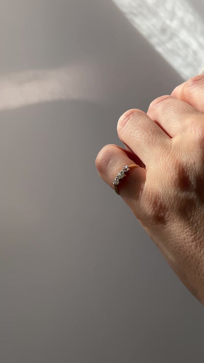 MINA | 18CT ART DECO DIAMOND TRILOY RING