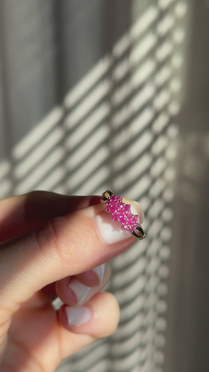AALIYAH | RUBY CLUSTER RING
