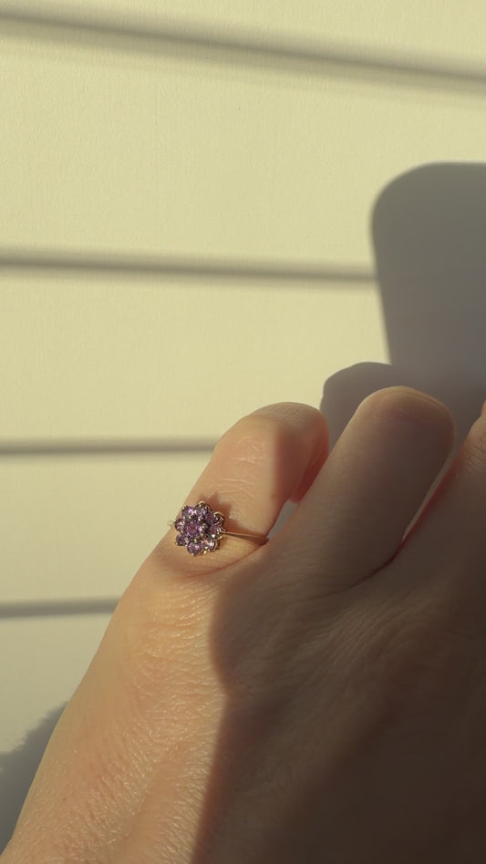 OLIVIA | AMETHYST CLUSTER RING