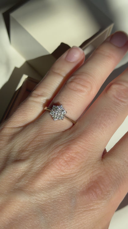 SERENA | DIAMOND DAISY CLUSTER RING